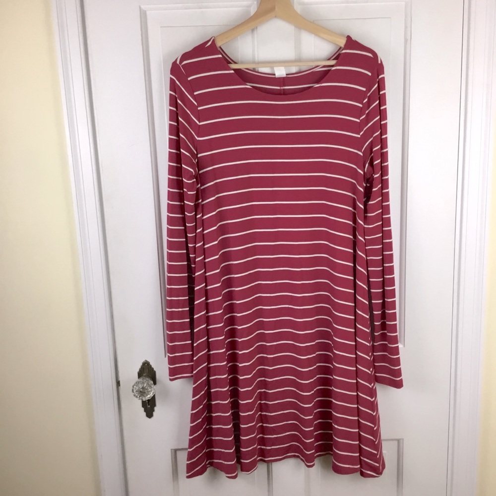 Old Navy Long Sleeve Jersey Knit Swing Dress Size M NWOT